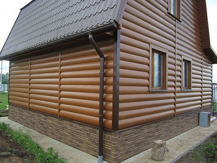 сайдинг наружный под бревно